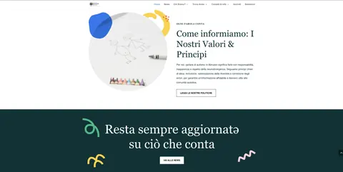 Pagina valori e principi del sito Asperger Abruzzo