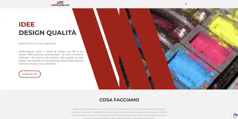 Home page del sito di Polidoro Group