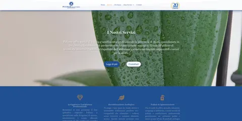 Pagina servizi del sito Pulimar